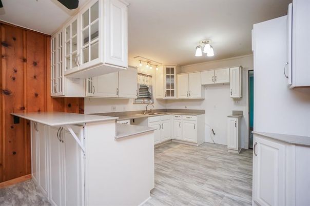 Interior, Kitchen, Wood Texture Flooring