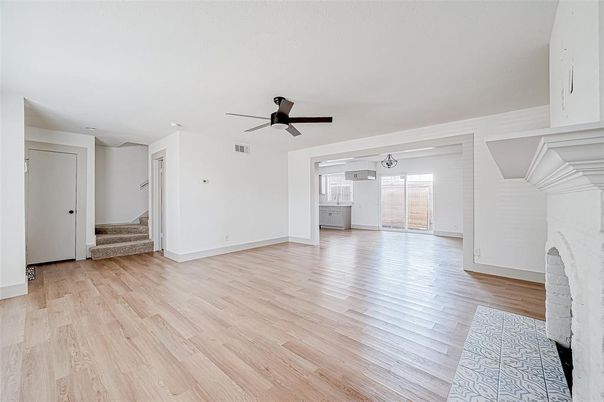 Empty room, Interior, Wood Texture Flooring