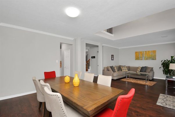 Dining room, Interior, Living room, Wood Texture Flooring