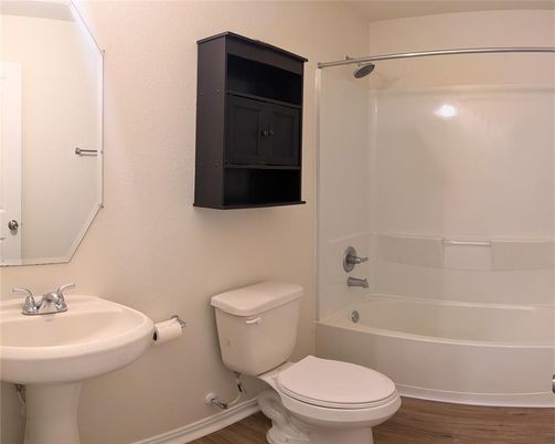 Bathroom, Interior, Wood Texture Flooring