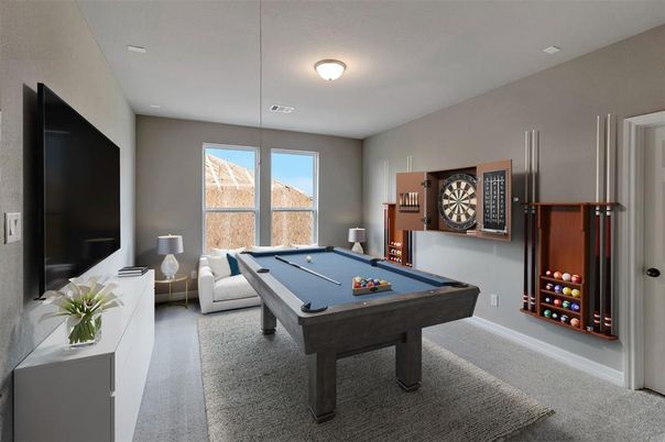Billiard Table, Game Room, Interior
