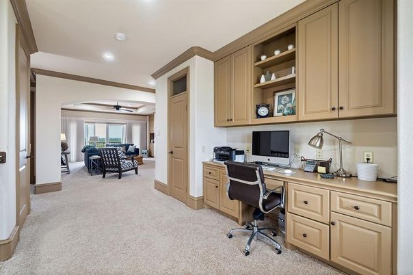 Home Office, Interior, Recessed Lighting
