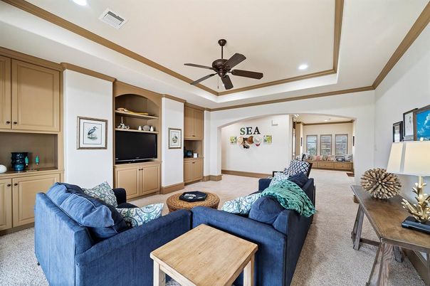 Interior, Living room, Recessed Lighting