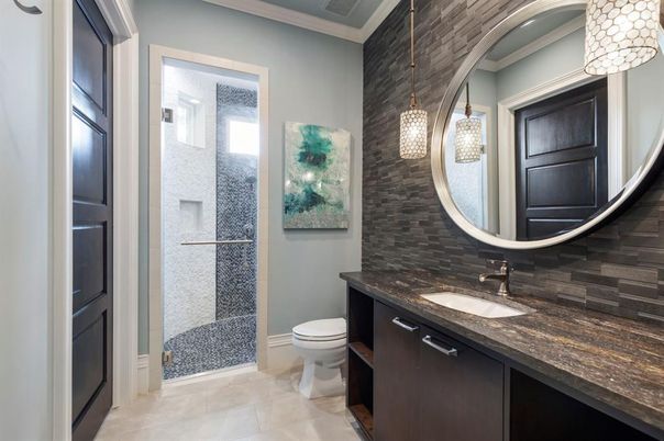 Bathroom, Interior, Pendant Lights