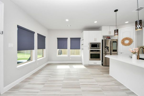 Interior, Kitchen, Pendant Lights, Recessed Lighting, Stainless Steel Appliances