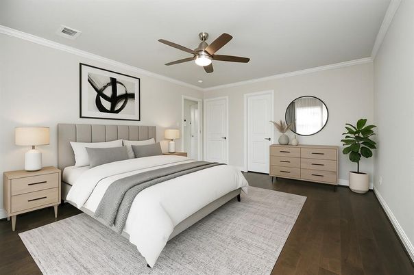 Bedroom, Interior, Wood Texture Flooring