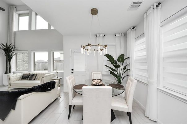 Dining room, Interior, Living room, Pendant Lights