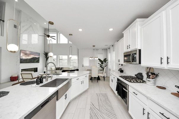 Dining room, Interior, Kitchen, Pendant Lights, Recessed Lighting