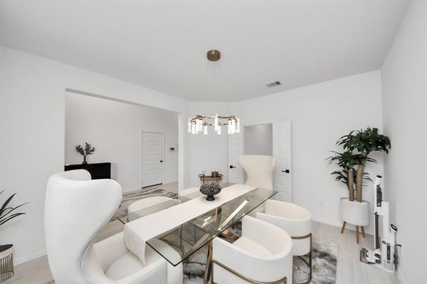 Dining room, Interior, Pendant Lights
