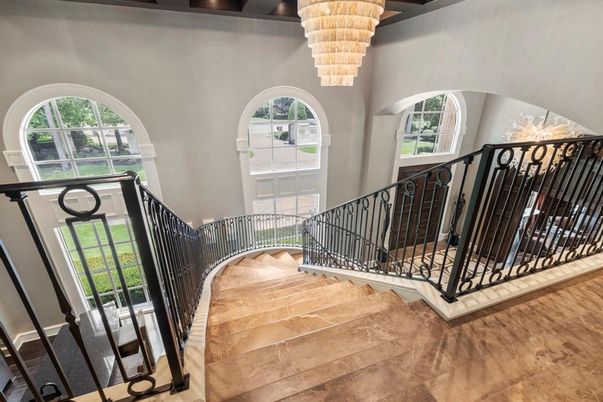 Chandelier, Interior, Wood Texture Flooring