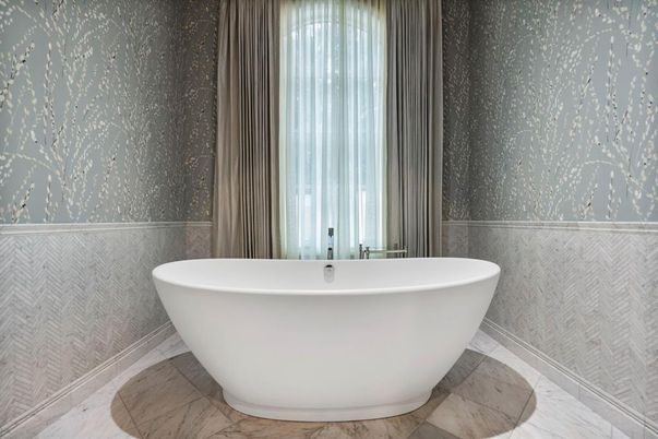 Bathroom, Free Standing Baths, Interior, Marble