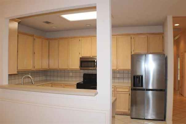 Interior, Kitchen, Recessed Lighting, Tile Countertops