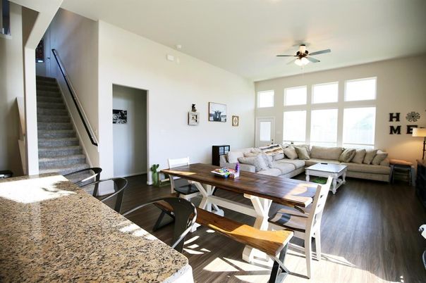 Dining room, Interior, Living room, Wood Texture Flooring