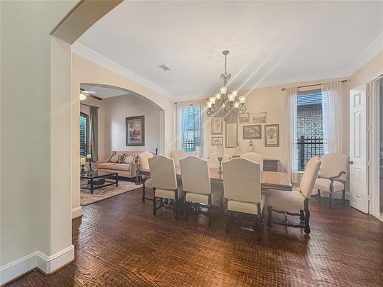 Chandelier, Dining room, Interior, Living room, Wood Texture Flooring