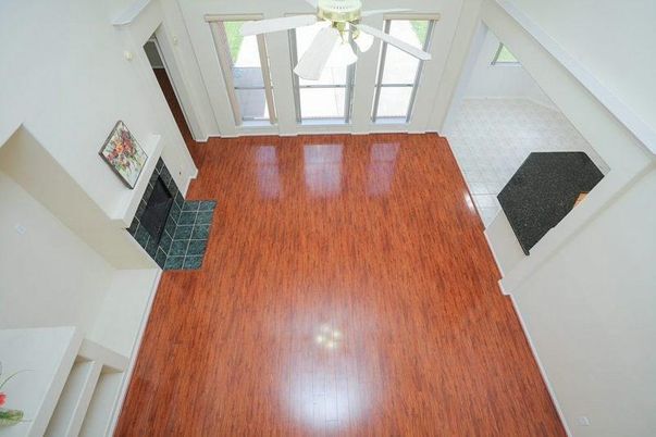 Empty room, Fireplace, Interior, Wood Texture Flooring