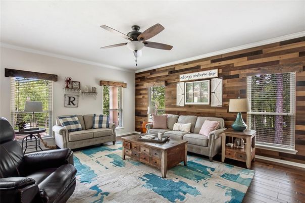 Interior, Living room, Wood Texture Flooring, Wooden Walls