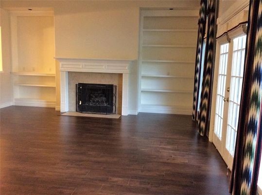 Empty room, Fireplace, Interior, Wood Texture Flooring
