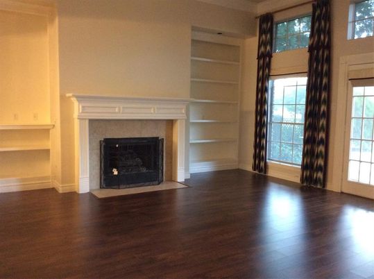 Empty room, Fireplace, Interior, Wood Texture Flooring
