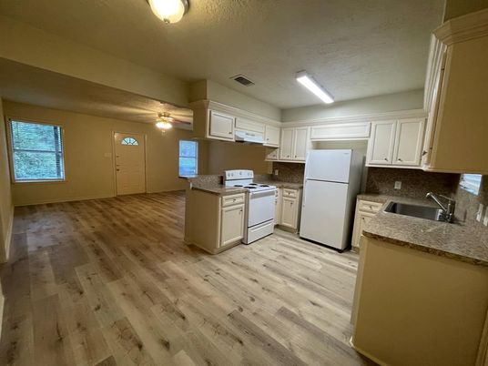 Interior, Kitchen, Wood Texture Flooring