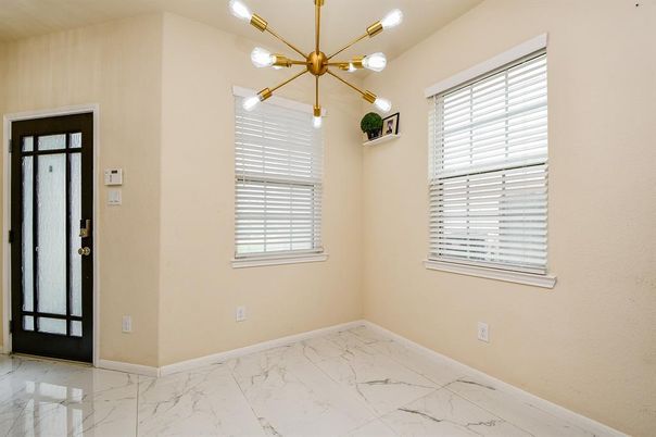 Empty room, Interior, Marble, Pendant Lights