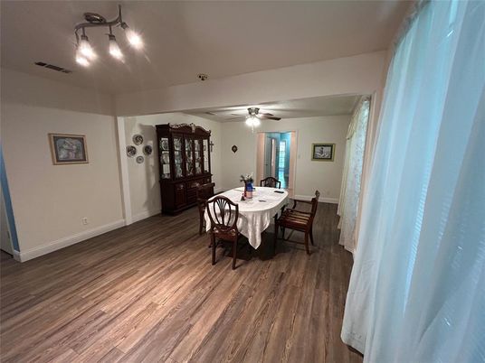Dining room, Interior, Wood Texture Flooring
