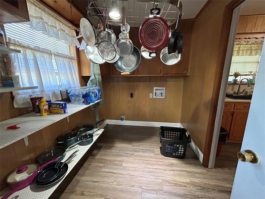 Interior, Kitchen, Wood Texture Flooring
