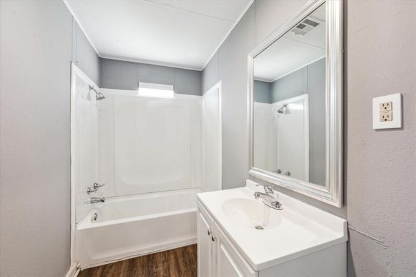 Bathroom, Interior, Wood Texture Flooring