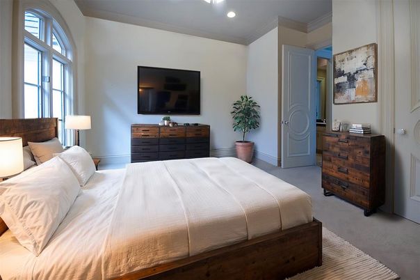 Bedroom, Interior, Recessed Lighting