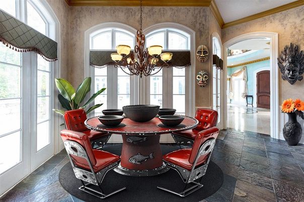 Chandelier, Dining room, Interior