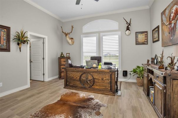 Home Office, Interior, Wood Texture Flooring