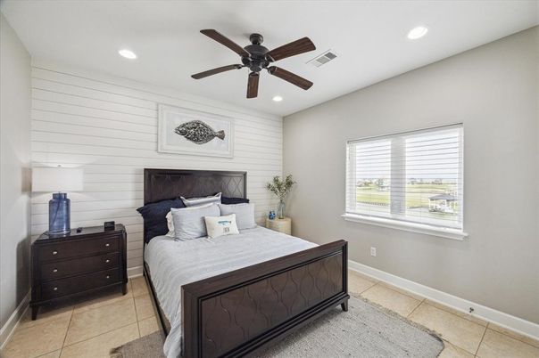 Bedroom, Interior, Recessed Lighting
