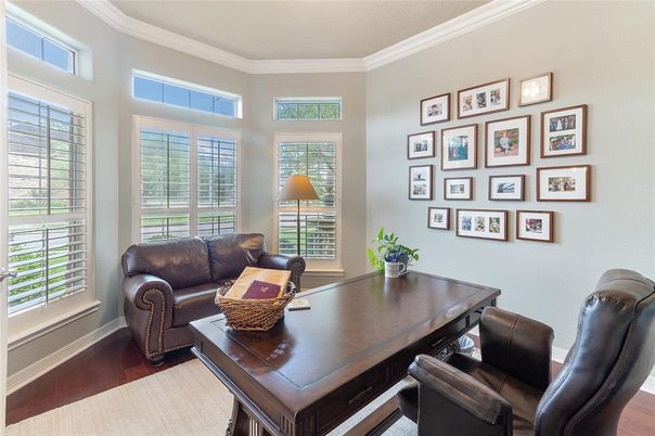 Home Office, Interior, Wood Texture Flooring