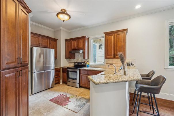 Interior, Kitchen, Recessed Lighting, Stainless Steel Appliances