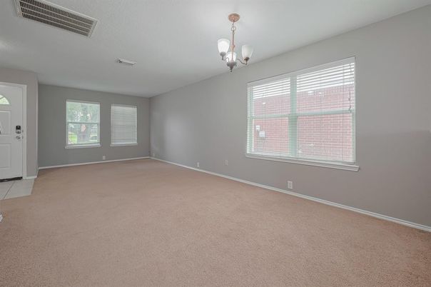Chandelier, Empty room, Interior