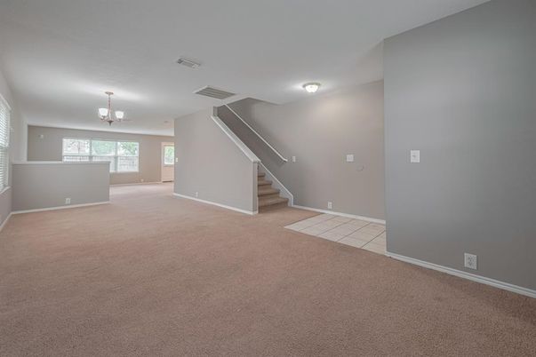 Chandelier, Empty room, Interior