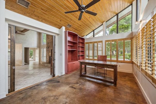 Home Office, Interior, Wooden Ceilings