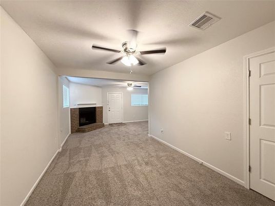 Empty room, Fireplace, Interior