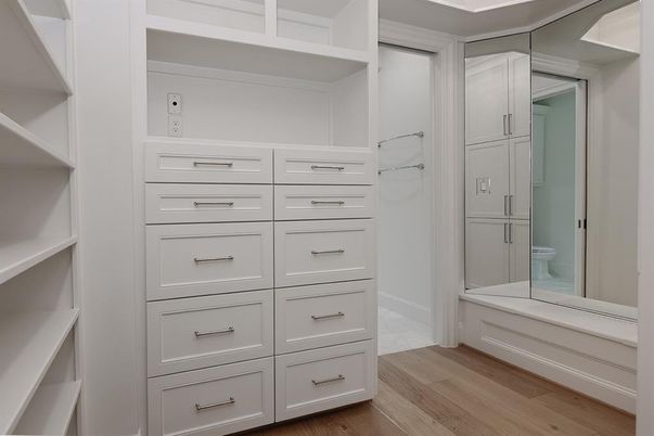 Bathroom, Interior, Walk-in Closets, Wood Texture Flooring