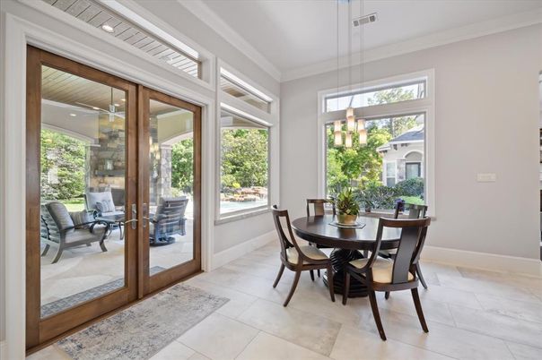Dining room, Interior, Pendant Lights, Recessed Lighting
