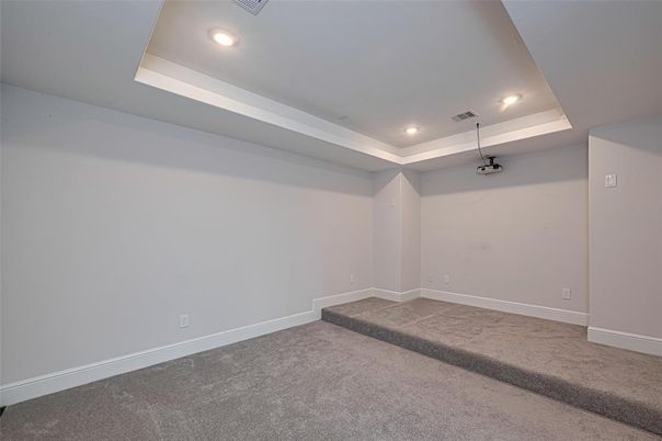 Empty room, Interior, Recessed Lighting