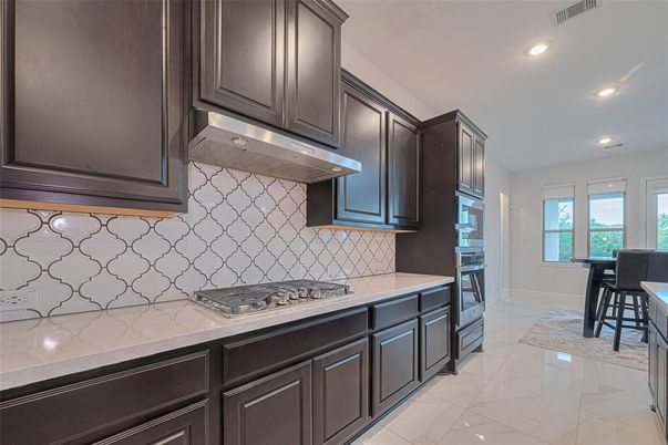 Dining room, Interior, Kitchen, Marble, Recessed Lighting