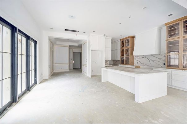 Interior, Kitchen, Marble Walls, Recessed Lighting