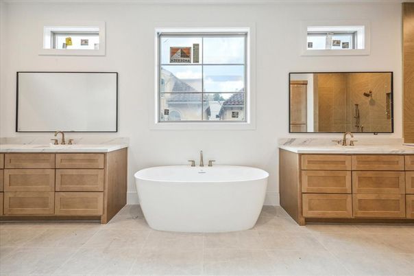 Bathroom, Dual Sink Vanities, Free Standing Baths, Interior