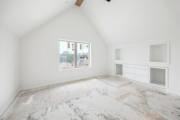 Empty room, Interior, Wooden Beams