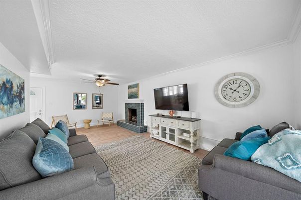 Fireplace, Interior, Living room, Wood Texture Flooring