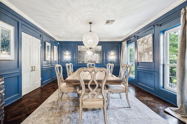 Dining room, Interior, Wood Texture Flooring