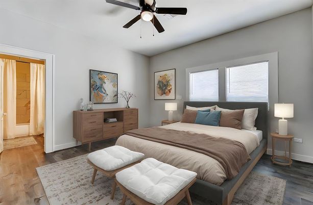 Bedroom, Interior, Wood Texture Flooring