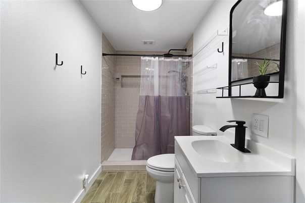 Bathroom, Interior, Wood Texture Flooring