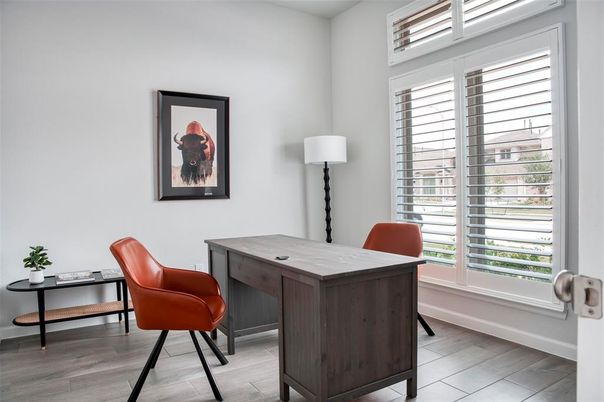 Home Office, Interior, Wood Texture Flooring