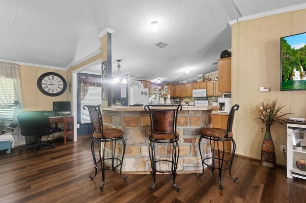 Interior, Kitchen, Wood Texture Flooring